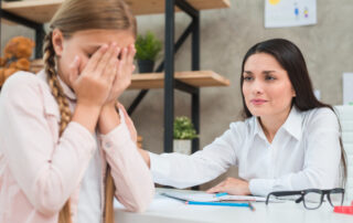 a woman comforting a girl, Medical marijuana for ADHD